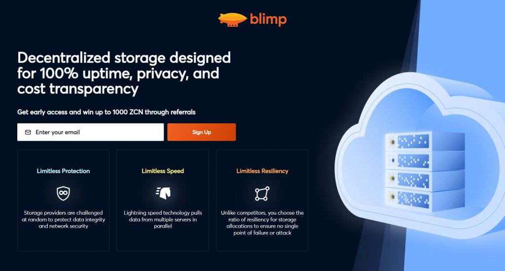 Decentralized Storage Blimp App - Discover Zus - Your Ultimate Decentralized Storage Solution with Unparalleled Privacy